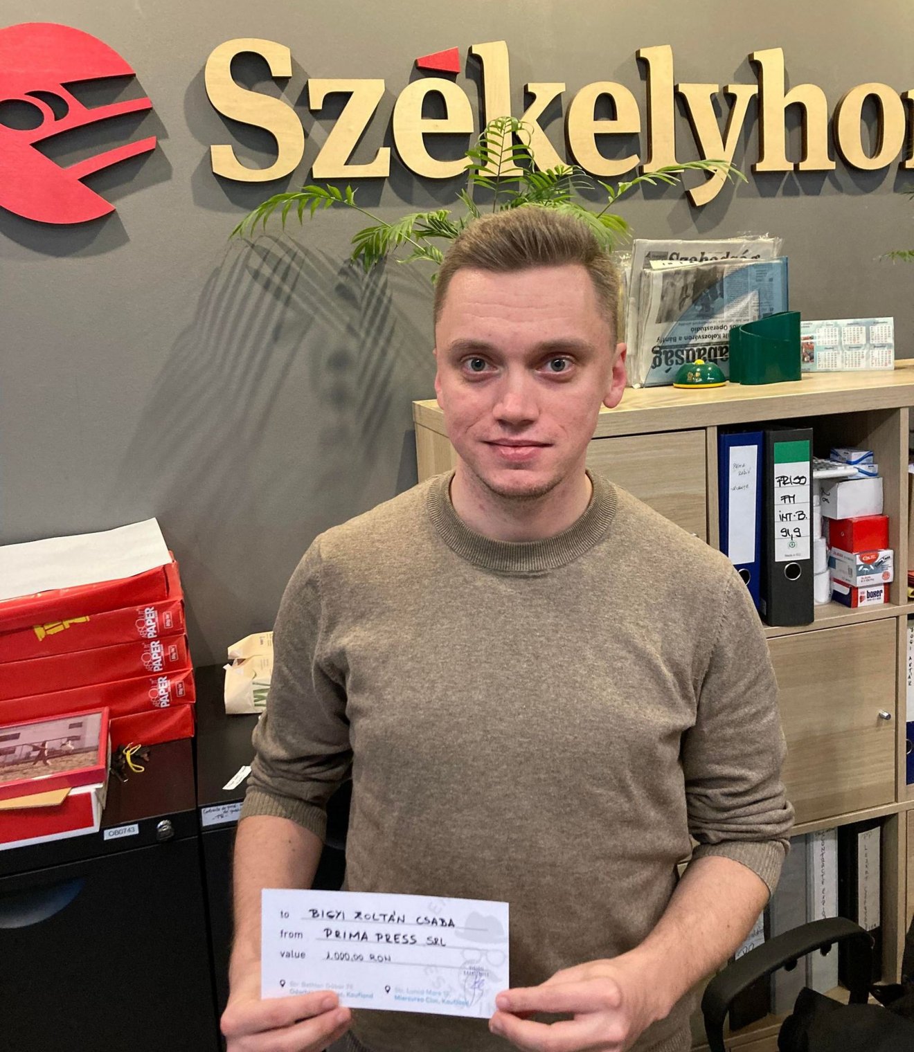 Bigyi Csaba, tippversenyünk harmadik helyezettje •  Fotó: Szatmári Bence