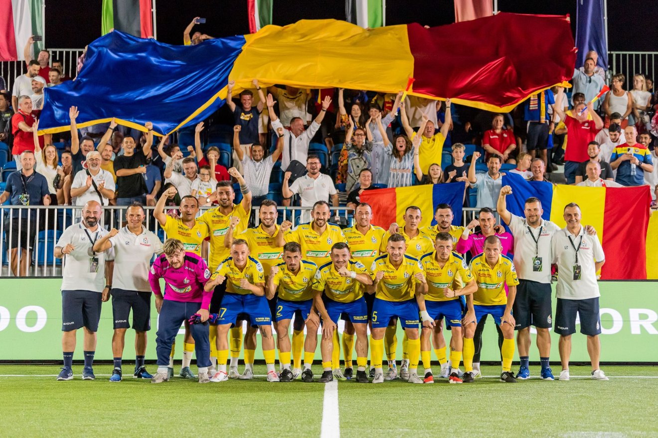 A románok először küzdötték be magukat a világverseny fináléjába •  Fotó: Facebook/Federația Română de Minifotbal