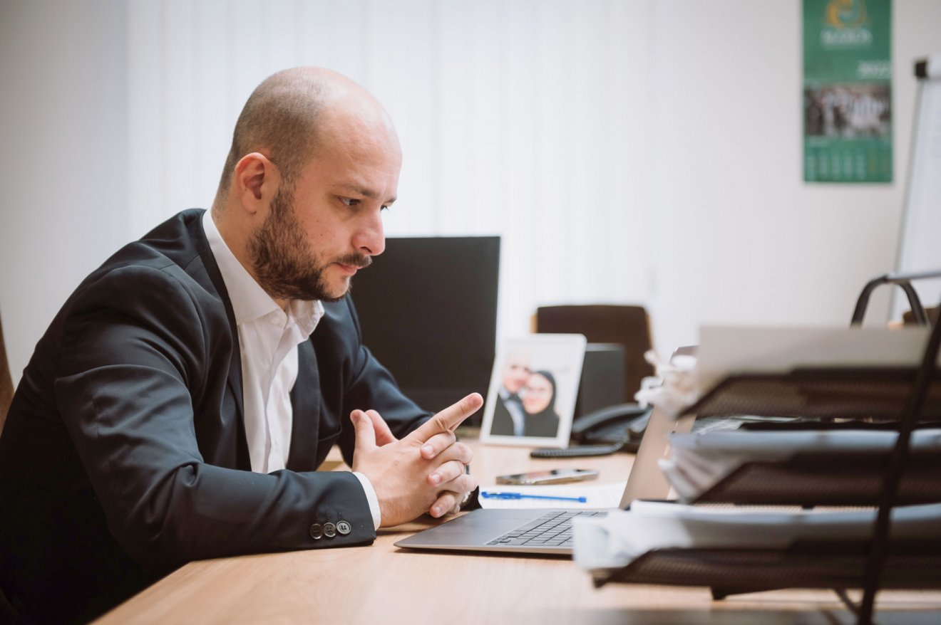 A marosvásárhelyi RMDSZ elnöke, Kovács Mihály Levente •  Fotó: RMDSZ
