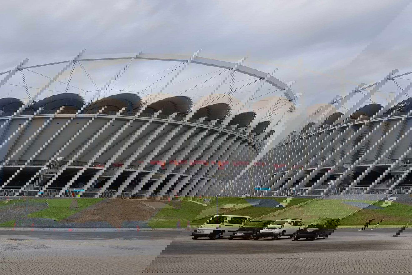 A stadion készen áll, kiváló időjárási viszonyok várhatóak a mérkőzésre •  Fotó: Pinti Attila