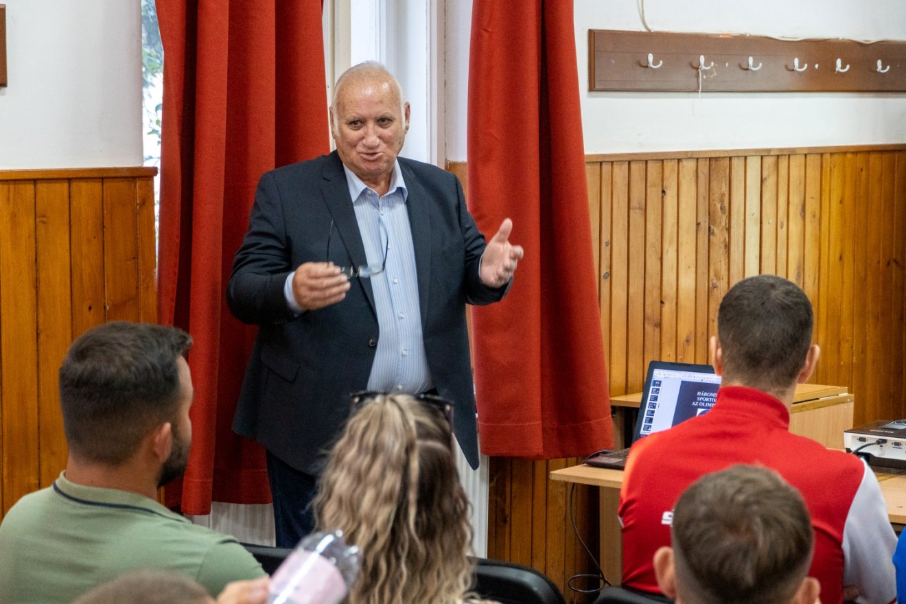 Csíki András, Hargita megyei sportigazgató, a Kárpát-medencei S.H.E. alelnöke •  Fotó: Filep Zsombor