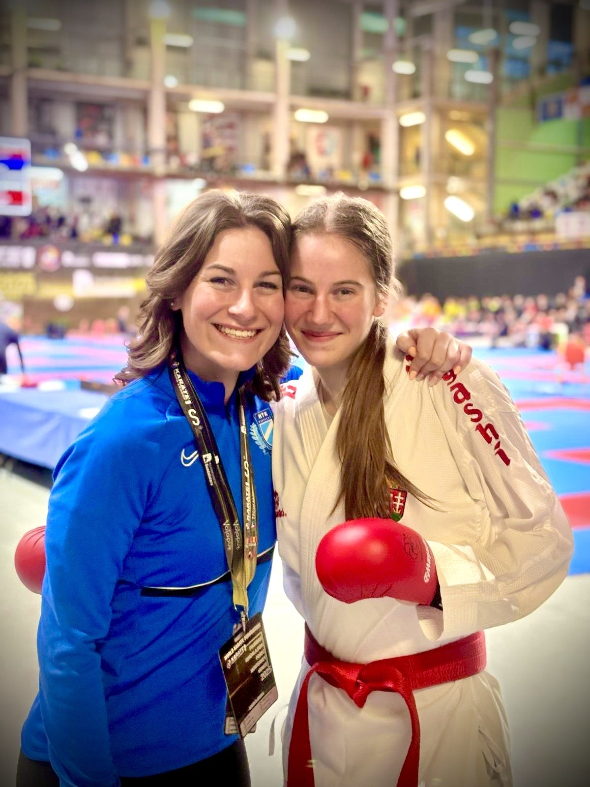 Baranyi Zsófia edző és Török Panka •  Fotó: Sport-All Sport Club