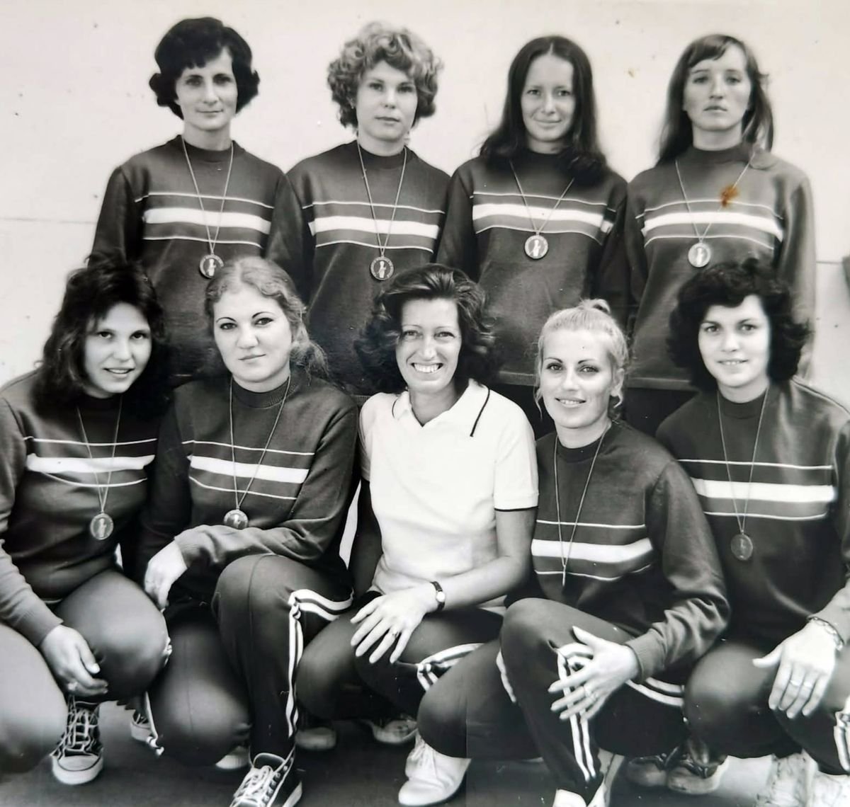A Marosvásárhelyi Voința országos bajnok csapata, 1978 • Fotó: Albert Erzsébet magángyűjteménye