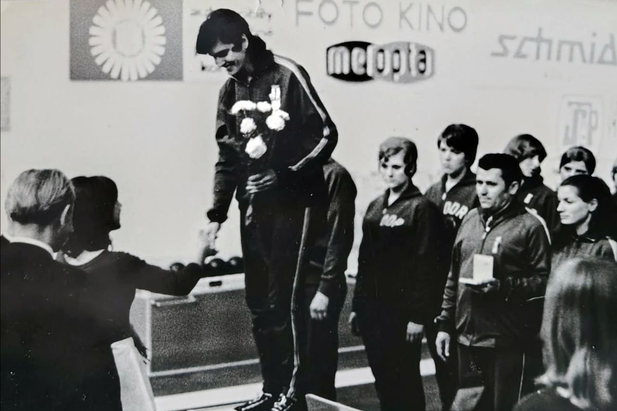 Pódiumon a legjobb tekézők • Fotó: Albert Erzsébet magángyűjteménye