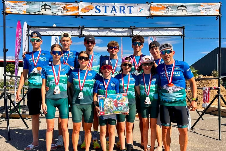 Éremesővel zárta a mozgalmas hétvégét az Udvarhely Triatlon Club