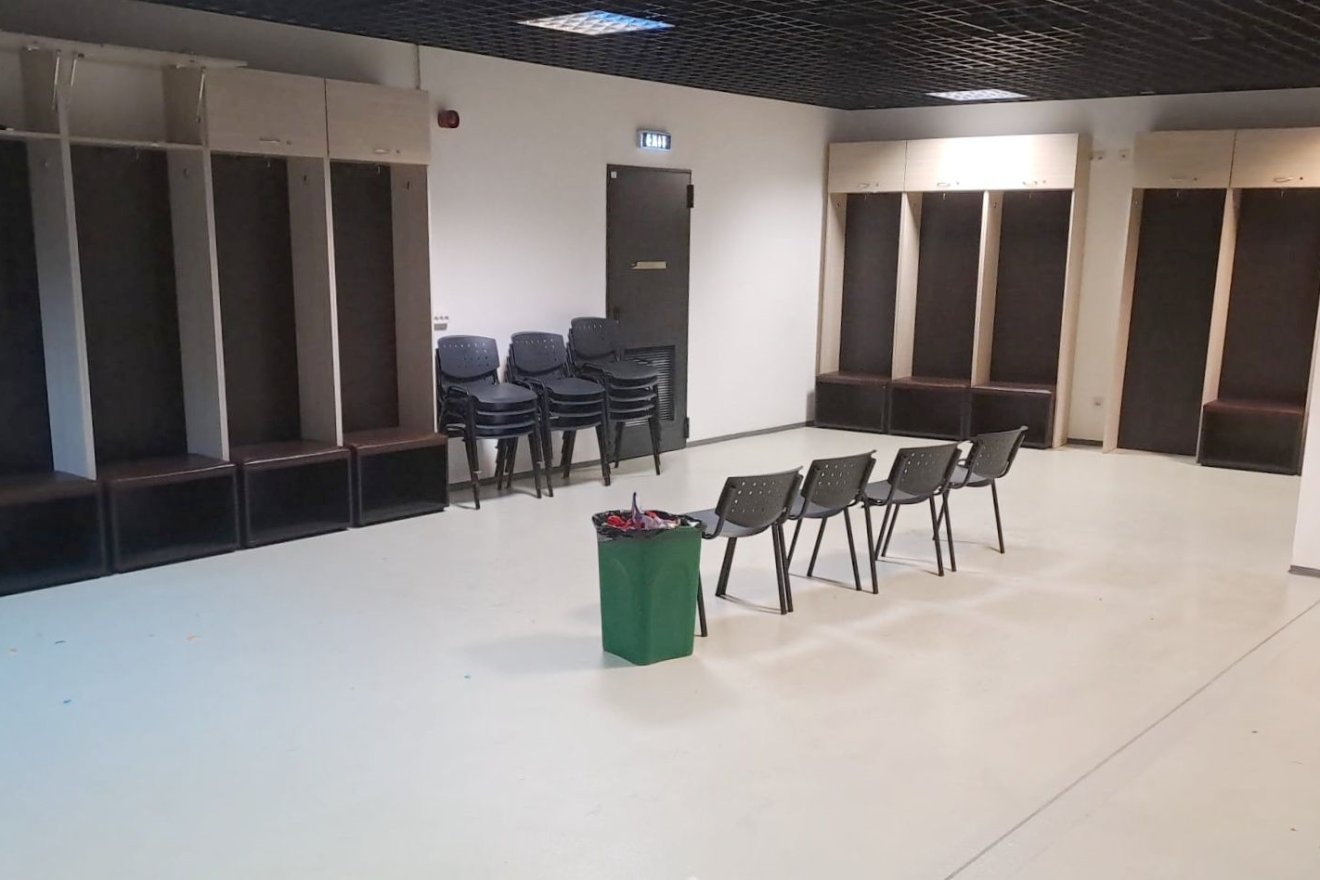 Mindent összetakarítottak, hibátlan állapotban adták vissza az öltözőt &bullet;  Fotó: Facebook/Sorin Pană