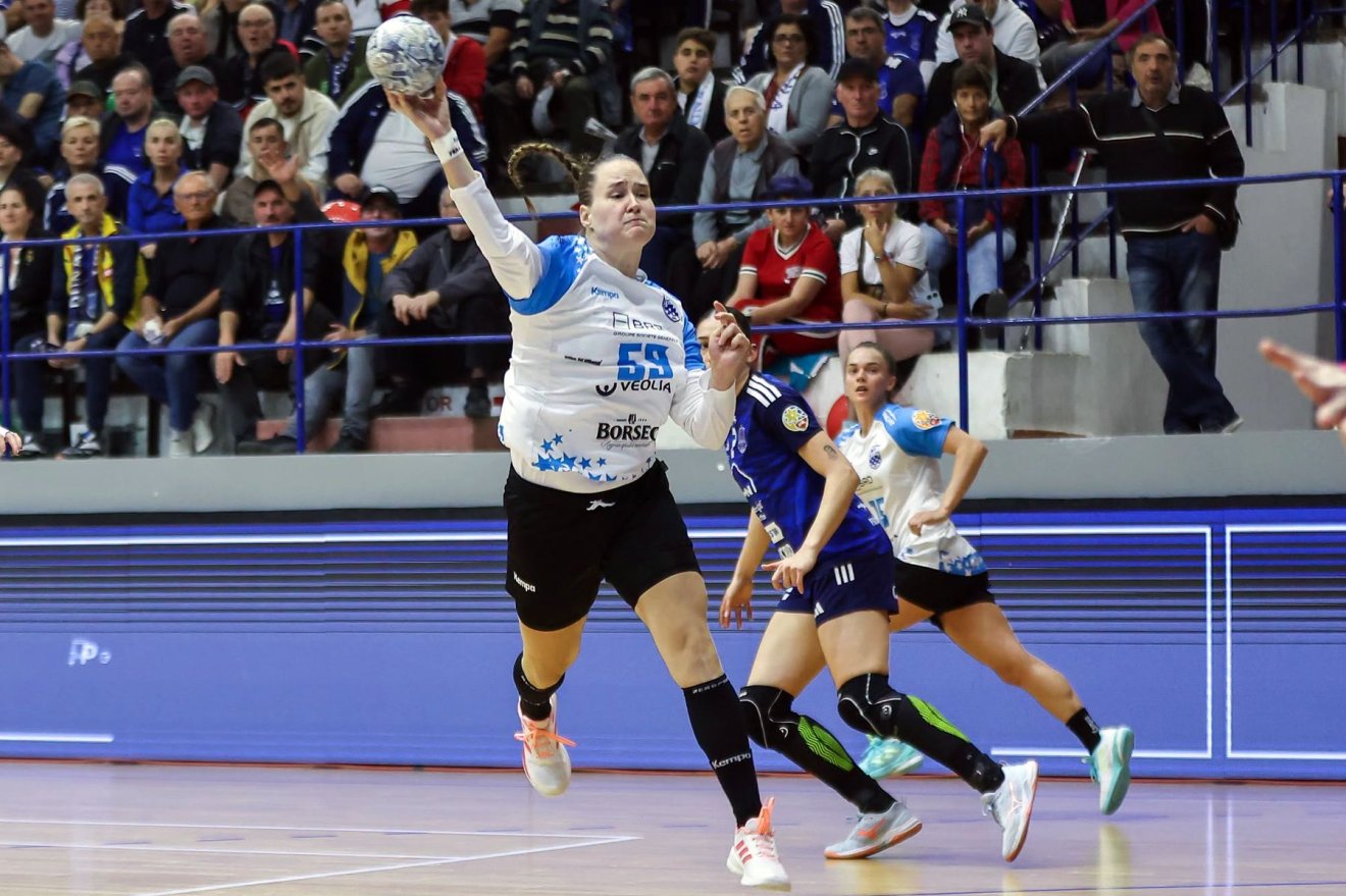 A Bukaresti CSM-ben játszó Kuczora Csenge négy gólt szerzett &bullet;  Fotó: Facebook/Sportul Ilustrat