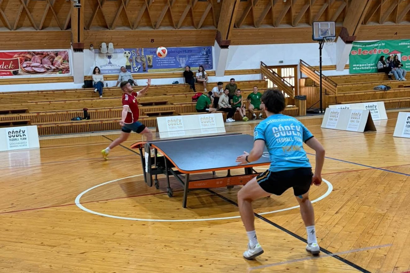 &bullet;  Fotó: Facebook/Góbék Teqball Team - Székelyudvarhely