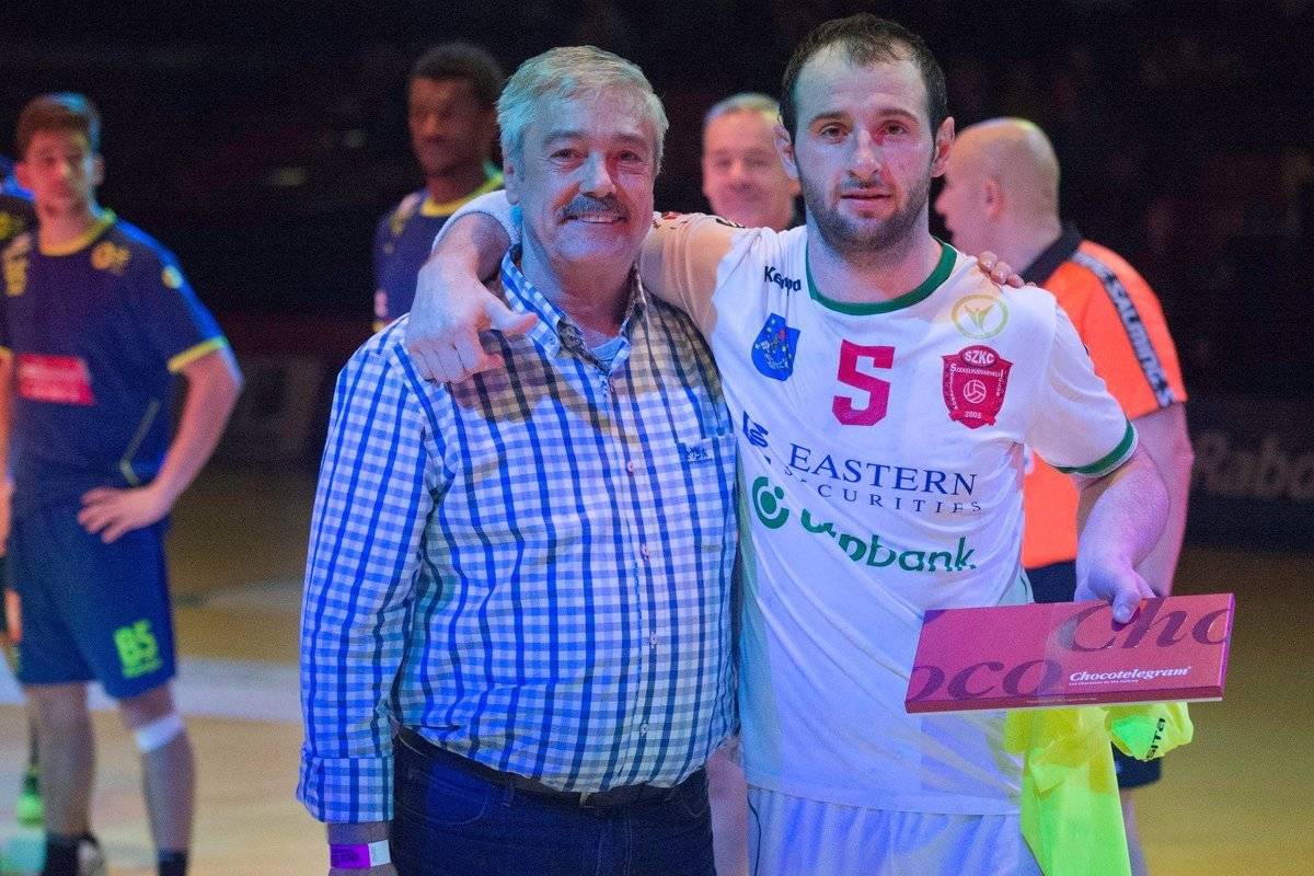 Mihalceát választották a találkozó legjobb játékosának &bullet;  Fotó: Facebook/limburgsehandbaldagen - Jos Joosten