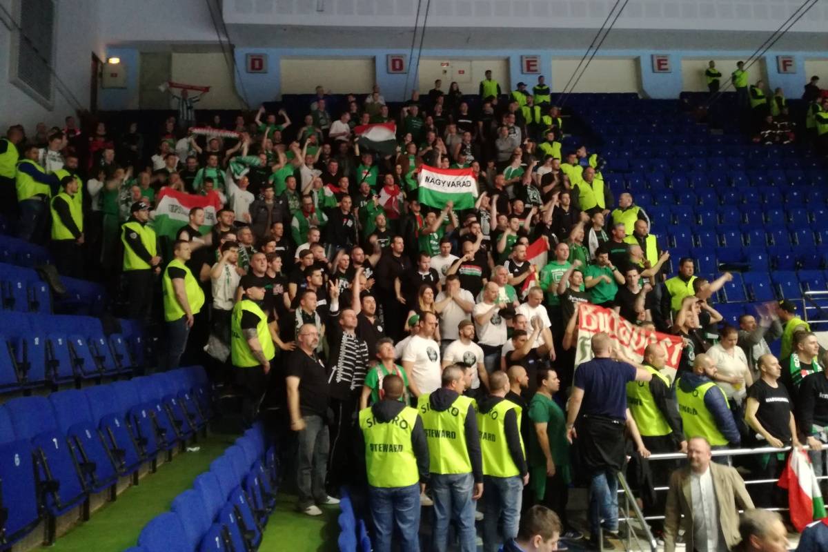 Megfosztották a magyar szurkolókat. Fele annyi helyet biztosítottak számukra, mint amennyit a szabály előír •  Fotó: Ilyés Szabolcs