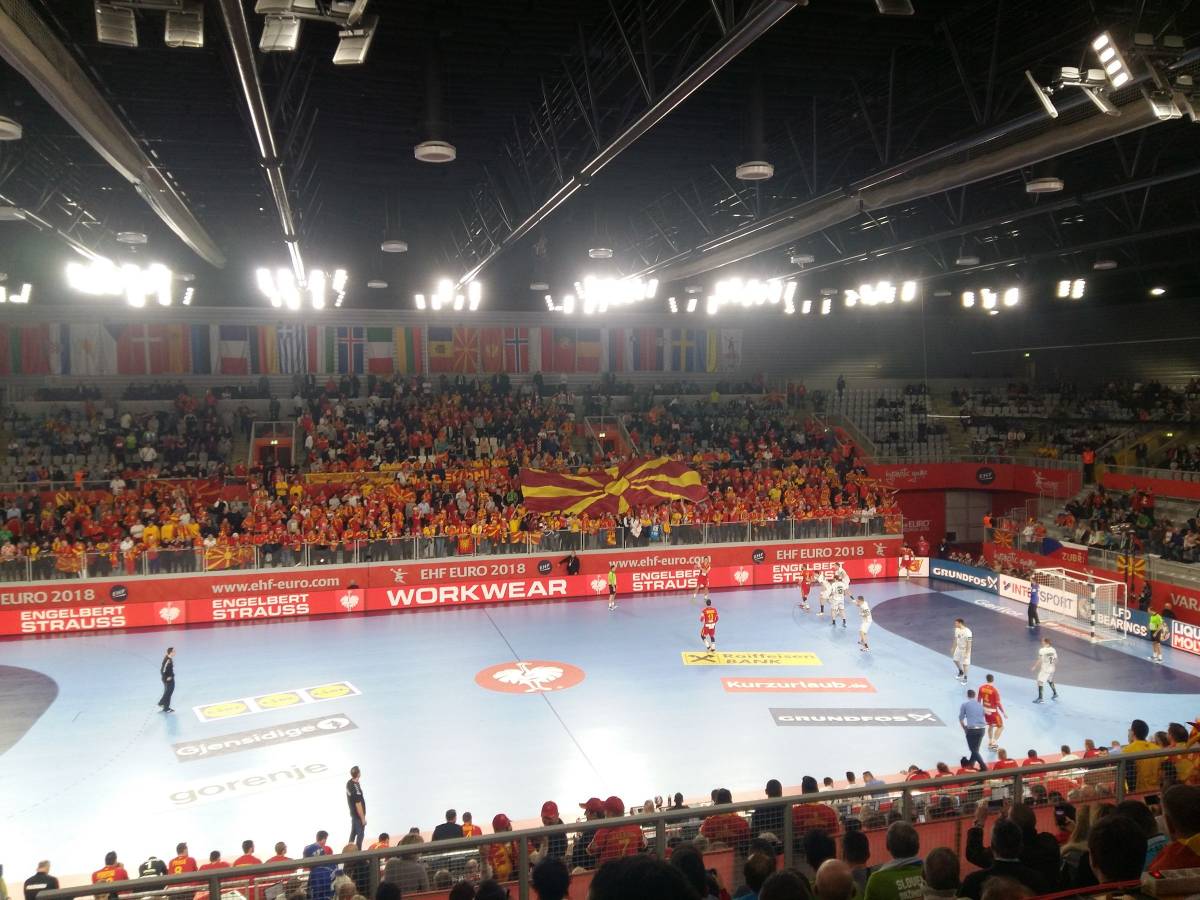 Hiába játszott nagy kedvvel Macedónia, Csehország nyerte a mérkőzést •  Fotó: Zátyi Tibor