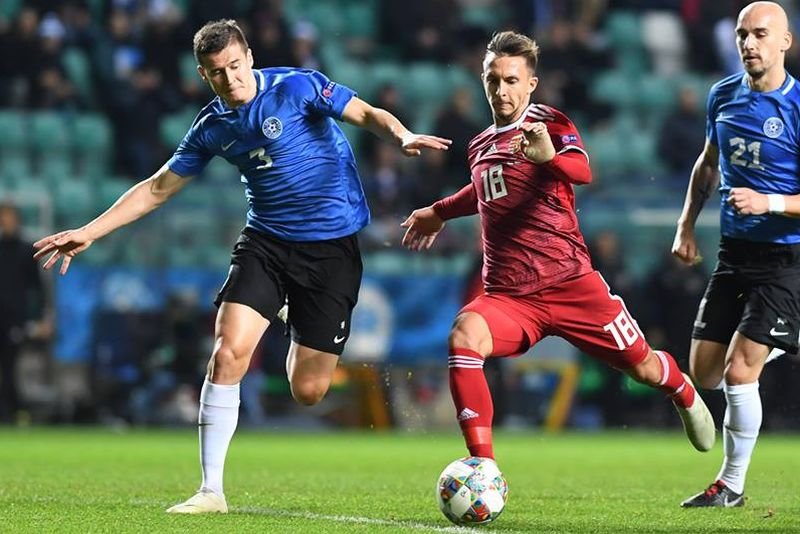 Nagy Dominik egyenlített az első hazai találat után •  Fotó: Facebook/MLSZ