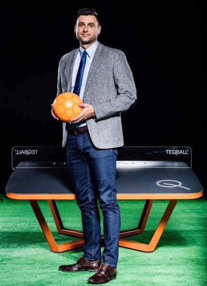 A teqball egyik ötletgazdája, Borsányi Gábor 