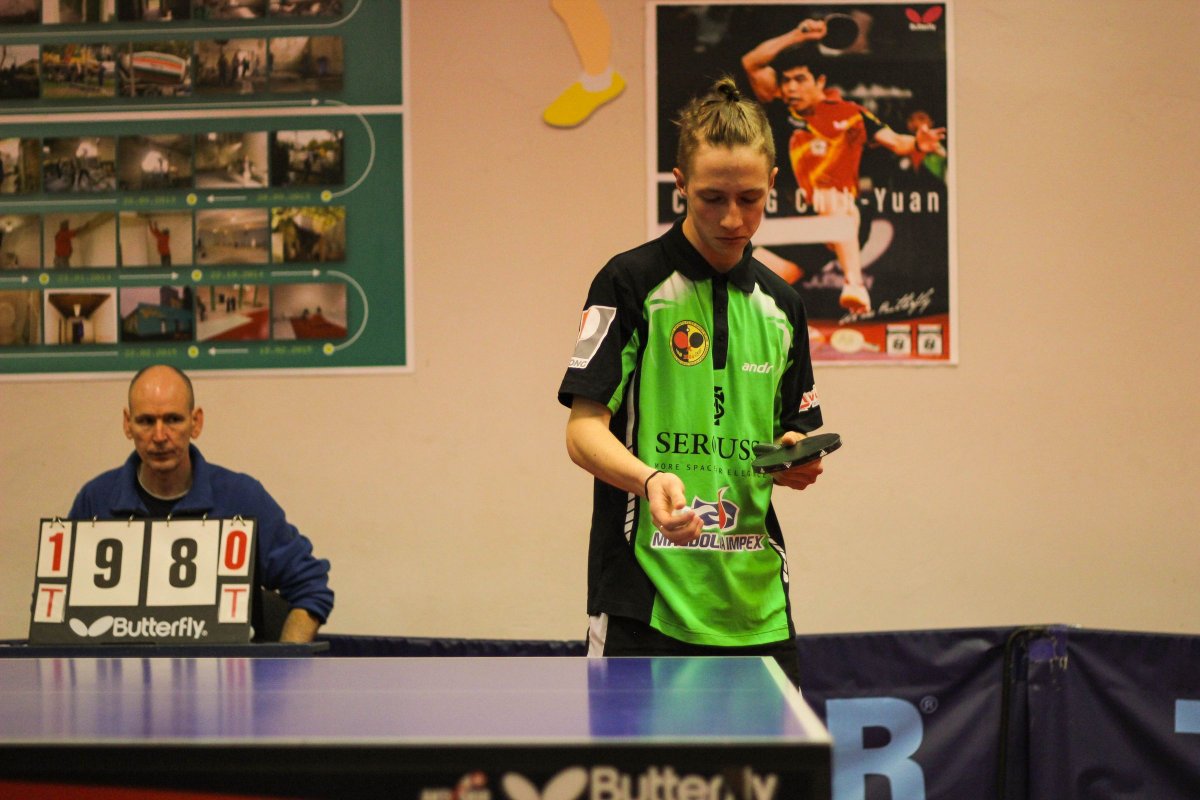 Tamás Szabolcs nagyot hajrázva zárta le a párharc első mérkőzését &bullet;  Fotó: Kocsis Tamás