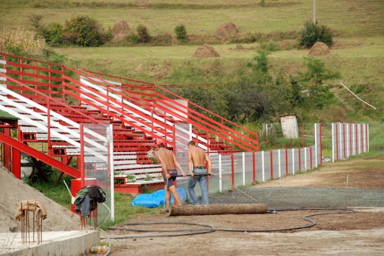 A napokban elkészül a galambfalvi sportpálya