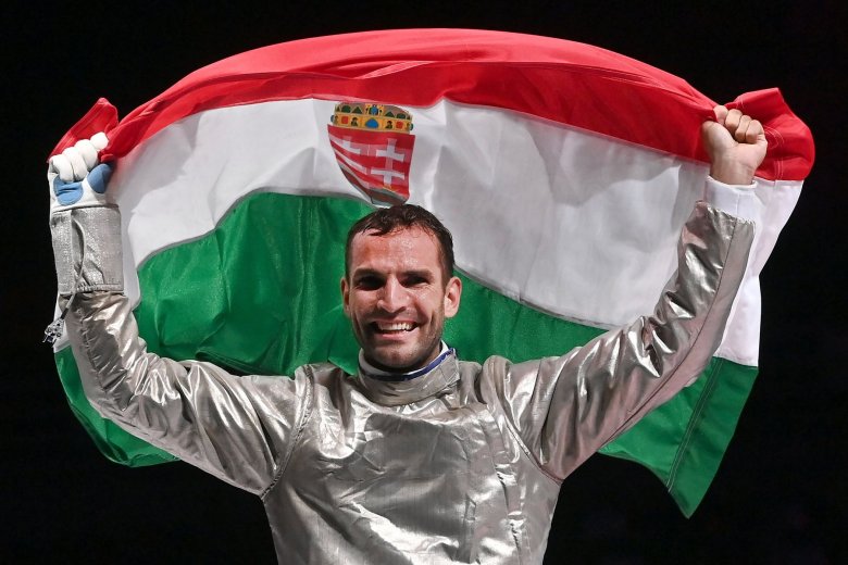 A háromszoros olimpiai bajnok 
Szilágyi Áron. Az év végén az 
európai hírügynökségek szavazásán a kontinens 21. legjobb 
sportolójának választották •  Fotó: MTI/Ilyés Tibor