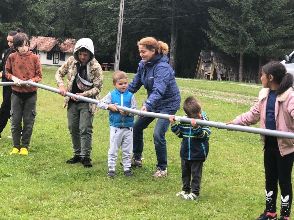 Koreck Mária: Jól érzik magukat a gyerekek a közös tevékenységeken •  Fotó: Koreck Mária