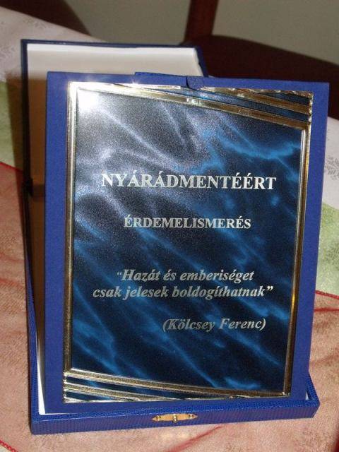 A Nyárádmentéért díjazták őket