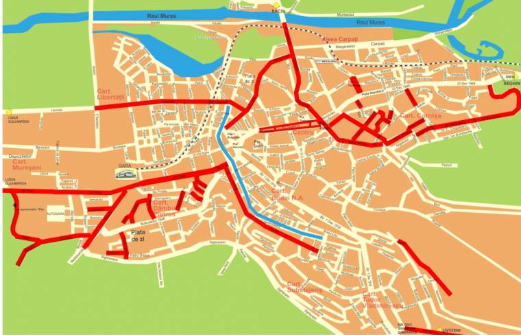 Kormánypénzből újítják fel az utcákat Marosvásárhelyen