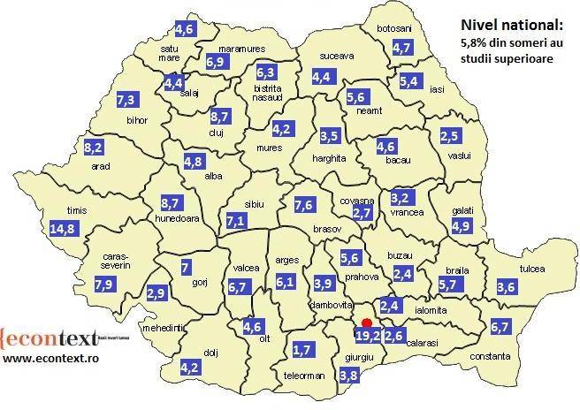 Hol a legnagyobb a „diplomás munkanélküliség”?