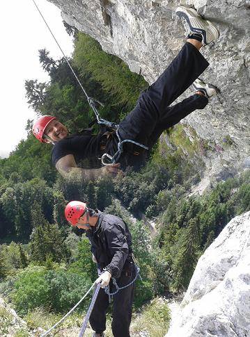 Sziklát másztak a csendőrök