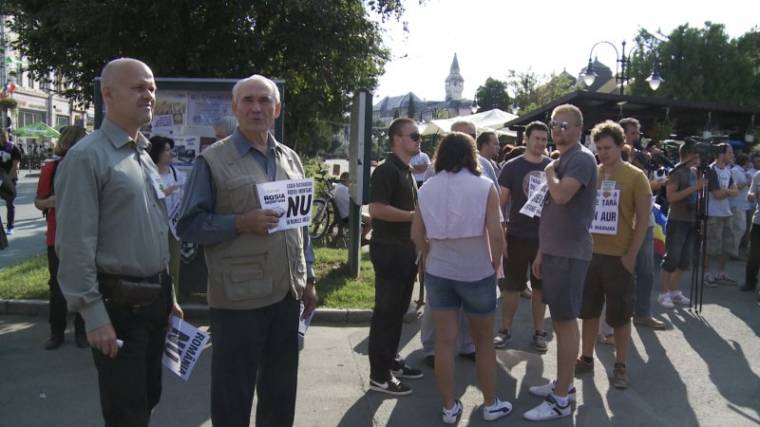 Tiltakozás az aranybányászat ellen