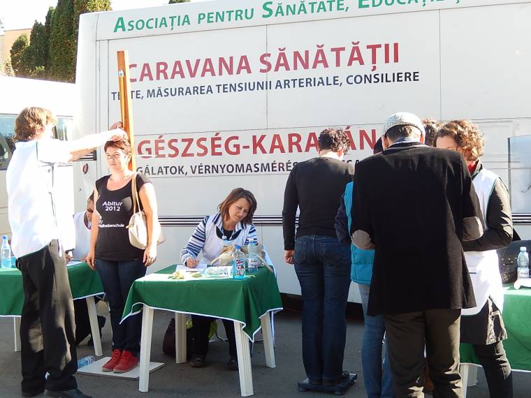 Nyárádszeredában az egészségkaraván
