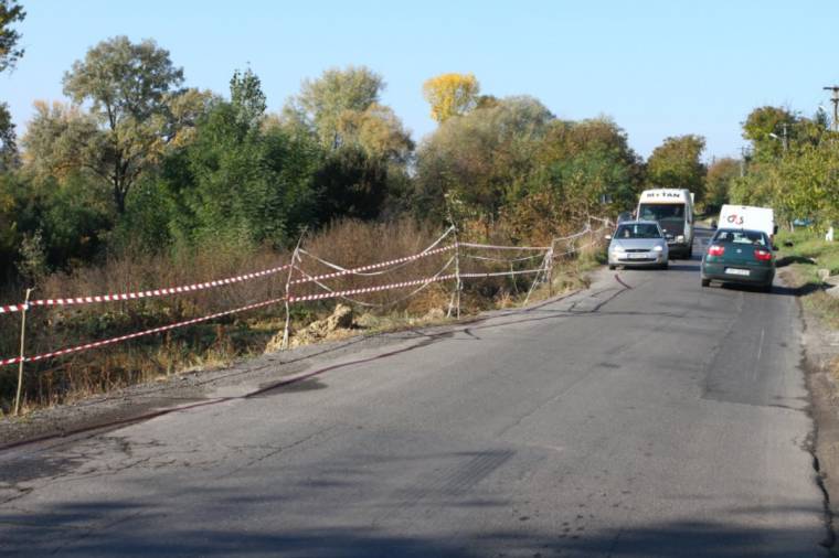 Felújítják a beszakadt útszakaszt