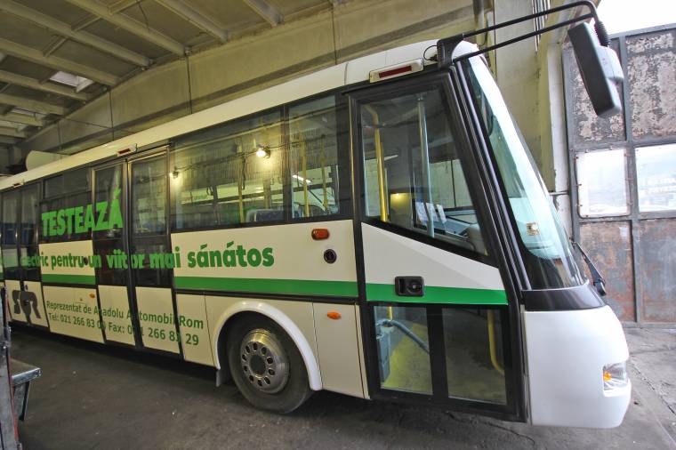 E-buszon lehet utazni Marosvásárhelyen is