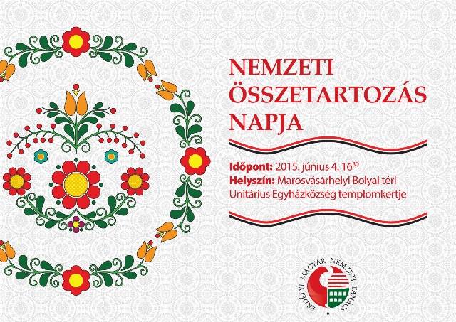 A Nemzeti Összetartozás Napja Marosvásárhelyen