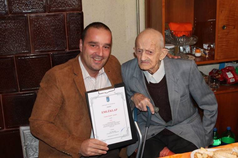 Százéves lakost köszöntöttek Erdőszentgyörgyön