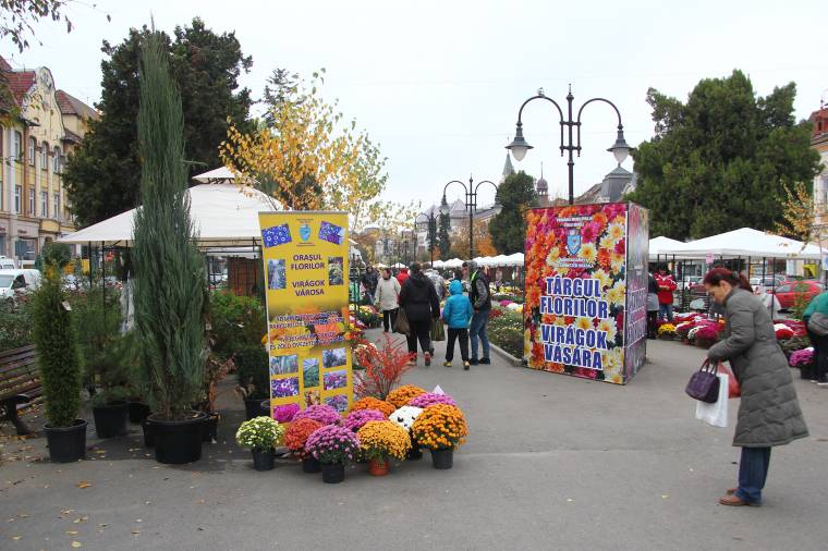 Virágok borították be Marosvásárhely főterét
