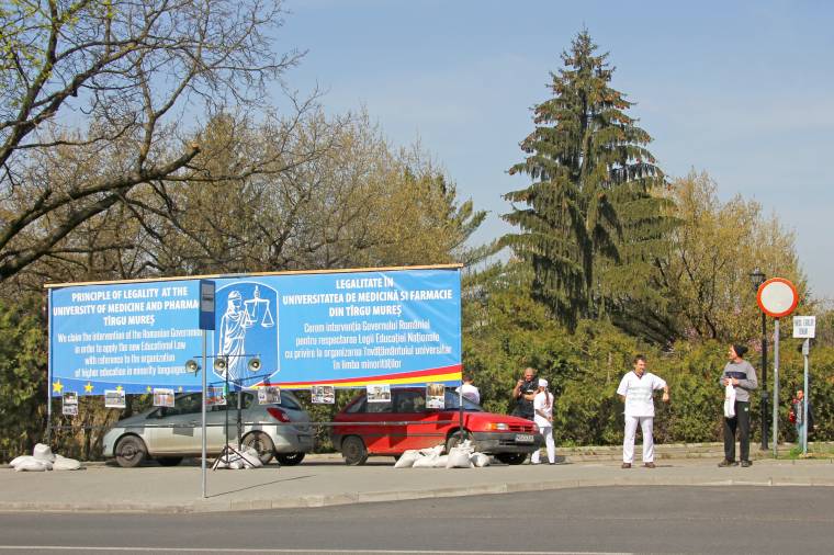 A törvények betartását kérik a marosvásárhelyi orvosi egyetemnél