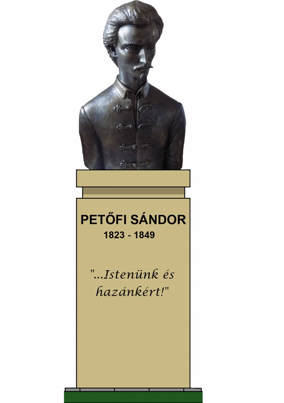 A szobor látványterve 
