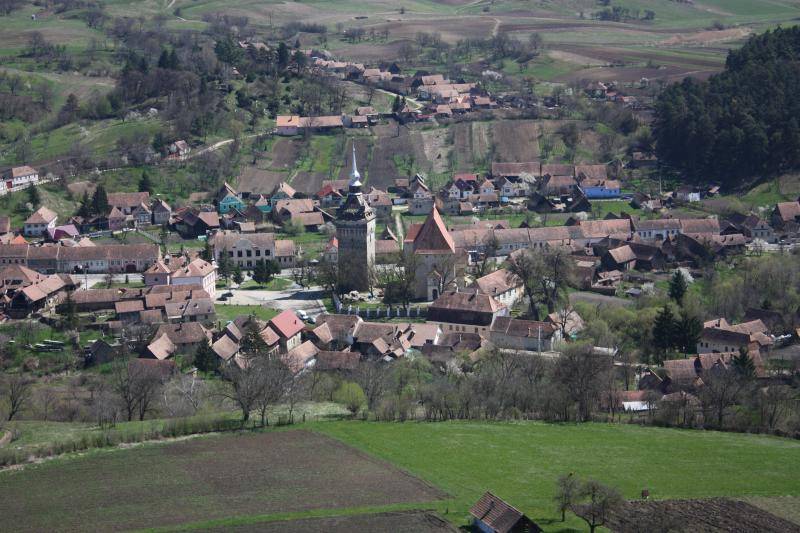 Szászkézd madártávlatból. A helyi különlegességeké lesz a főszerep itt a hétvégén •  Fotó: hereditatum.ro