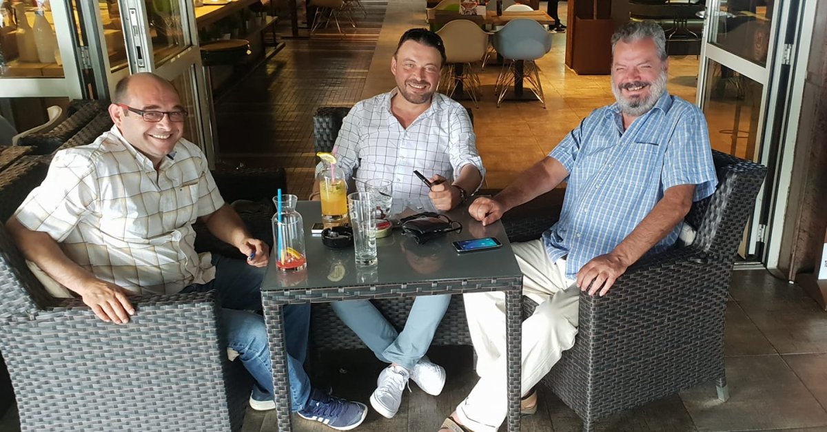 Sabin Gherman, Hermann Mark Christian és Eckstein-Kovács Péter •  Fotó: Hermann Mark Christian/Facebook