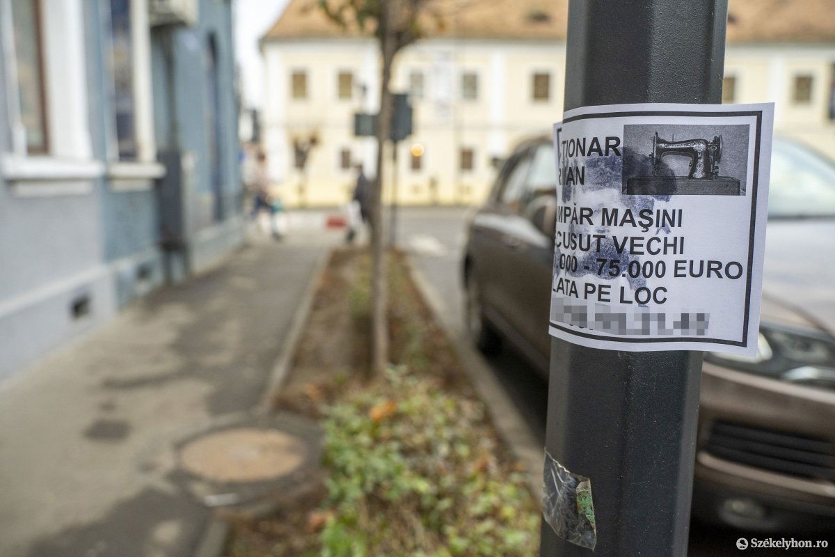 A rendőrség figyelmeztet: senki ne bízzon meg azokban a személyekben, akik régi varrógépeket akarnak tőlük vásárolni, de előtte pénzt kérnek tőlük •  Fotó: Haáz Vince