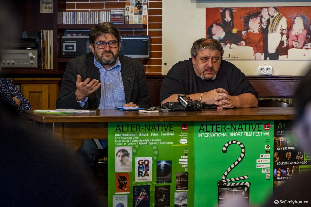 Gáspárik Attila művészeti vezető és Sipos Levente fesztiváligazgató •  Fotó: Haáz Vince