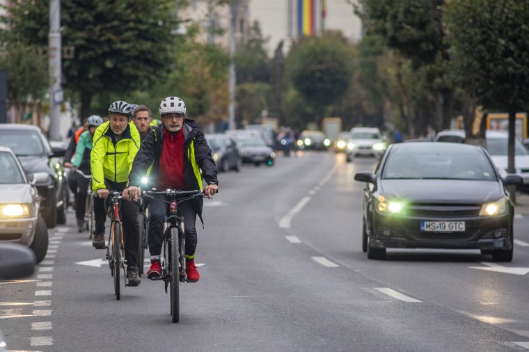Jó célokért tekernek Marosvásárhelyen