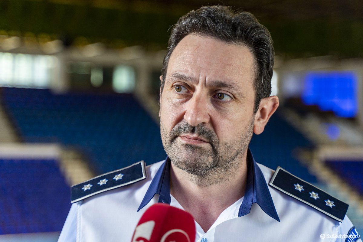 Pop Ioan Florin, a Maros megyei forgalmi rendőrség parancsnoka  •  Fotó: Haáz Vince