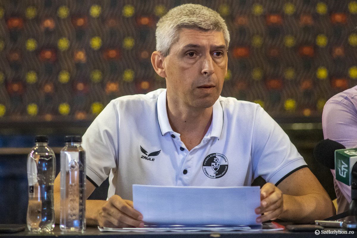 Szondy Zoltán, az FK Csíkszereda elnöke •  Fotó: Haáz Vince
