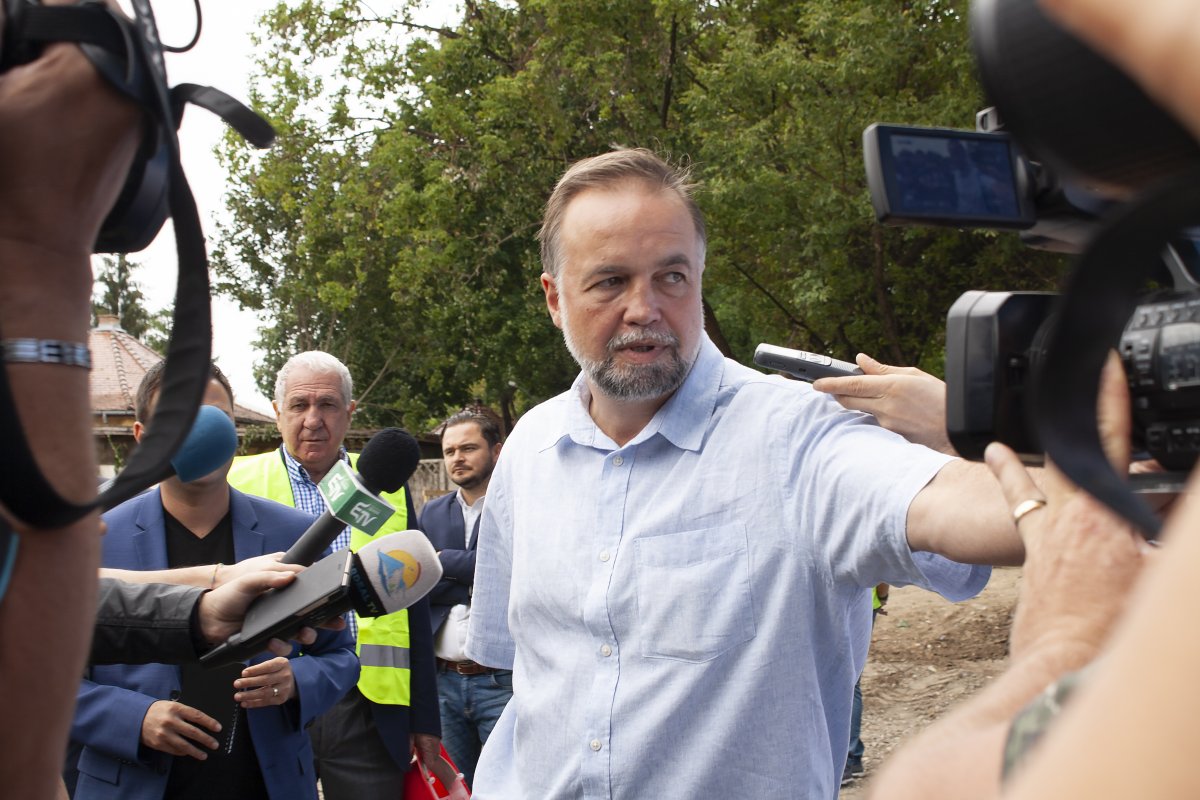 Gogolák Zsolt lelkesen beszélt a tervezett létesítményről •  Fotó: Gálna Zoltán