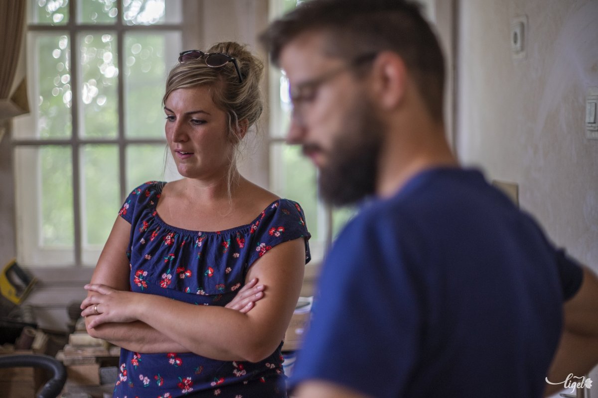 Férj és feleség. Mindketten szerelmesei a raklapnak •  Fotó: Haáz Vince