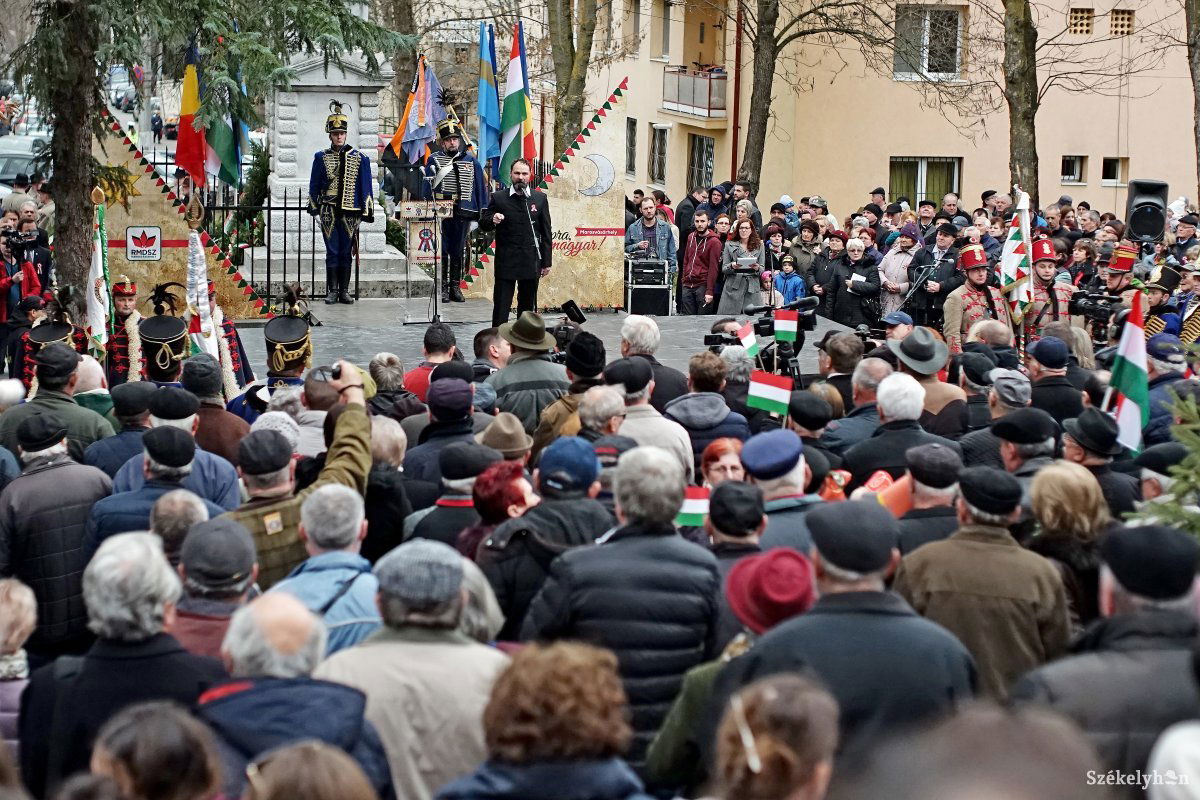Idén nem lesznek szabadtéri ünnepségek március 15-én Marosvásárhelyen sem. Archív • Fotó: Haáz Vince