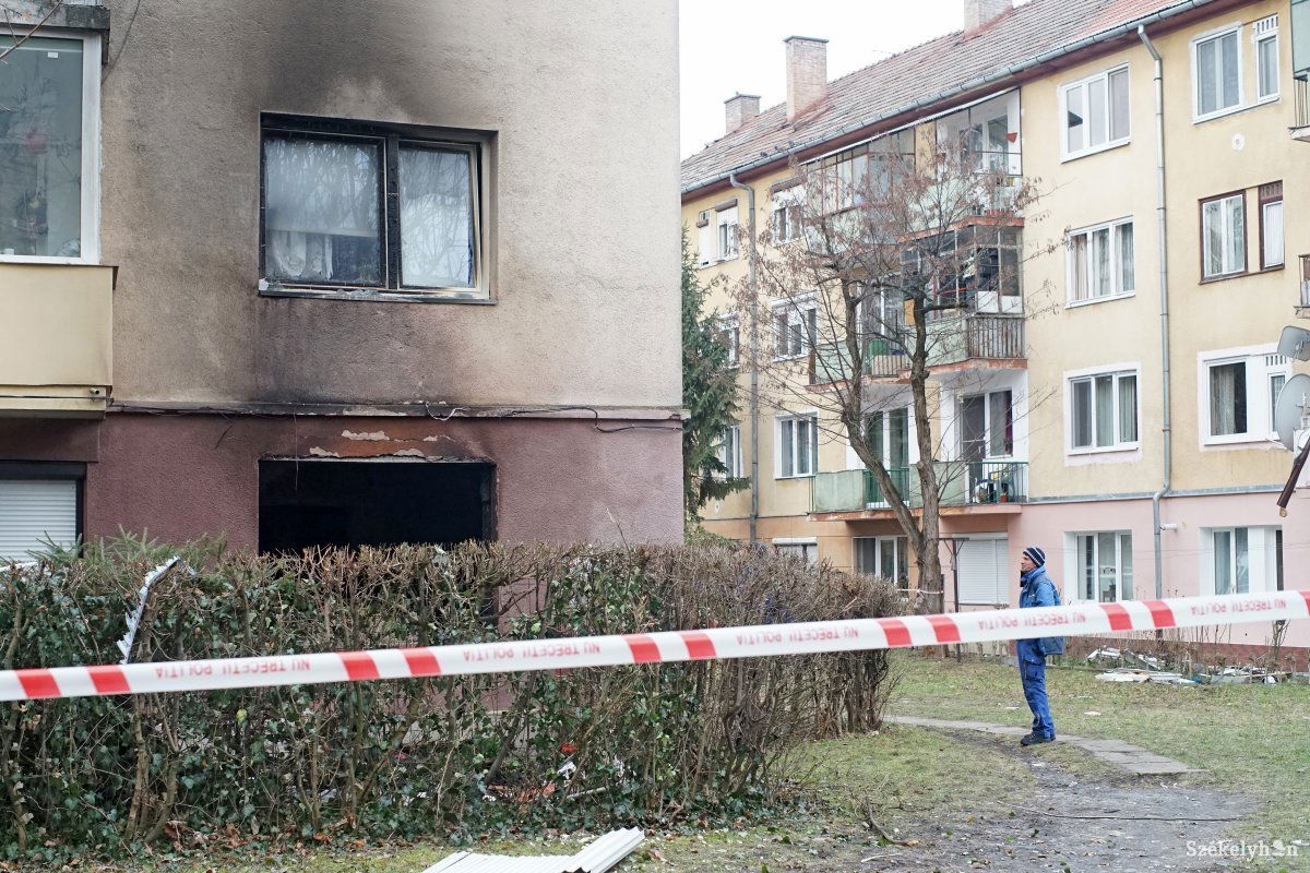 A múlt héten kiégett lakásban kezdődhet a helyreállítás •  Fotó: Haáz Vince