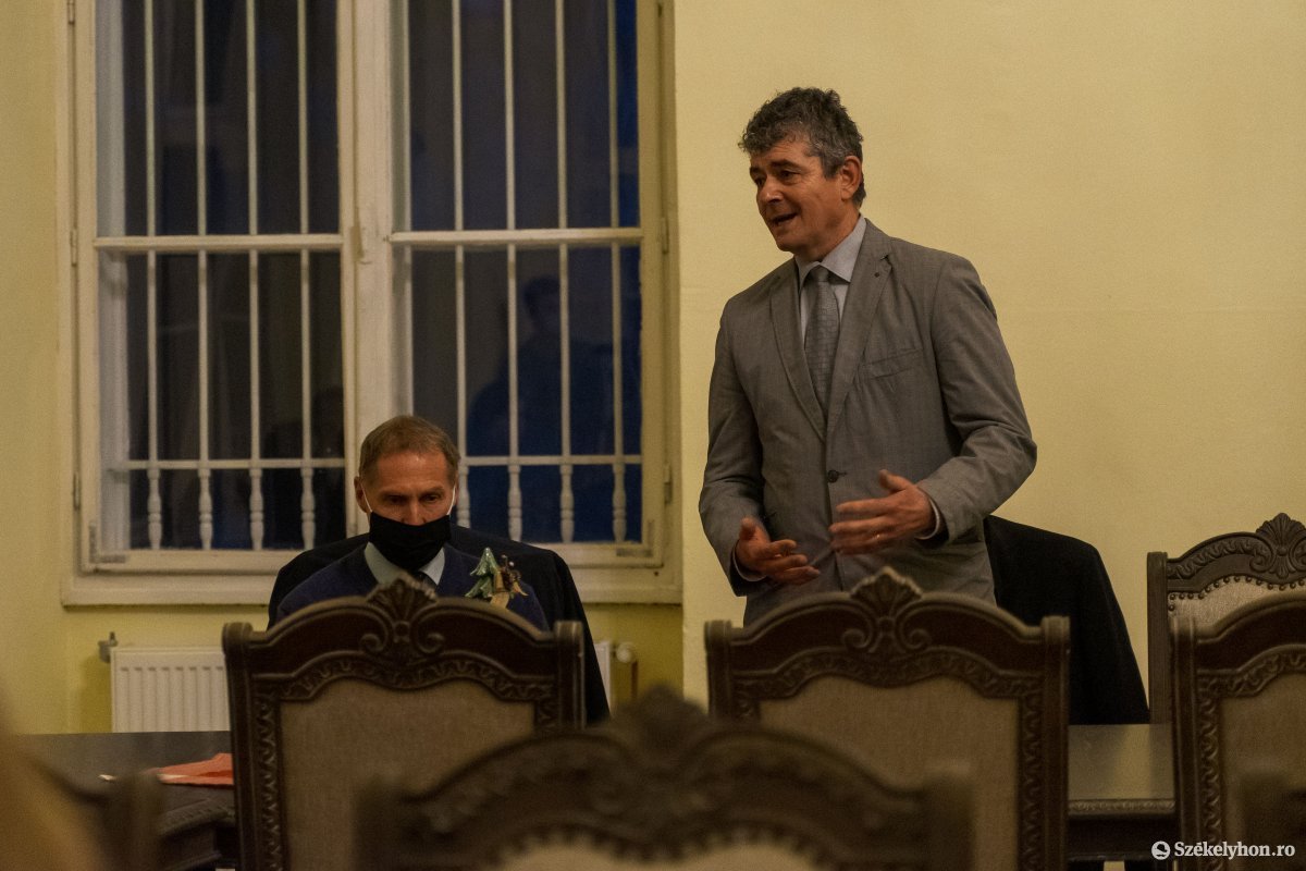 Henter György beszélt az építkezés fontosságáról &bullet;  Fotó: Haáz Vince