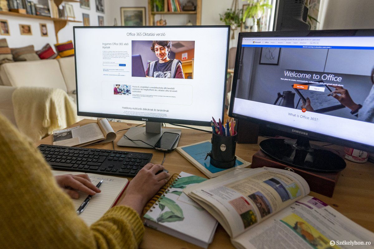 Csak ajánlás az online oktatási forma, de sok pedagógus aggódik miatta •  Fotó: Haáz Vince