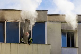 Nagy füsttel járó tűzeset Marosszentgyörgyön