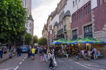 A Bolyai utca is sétálóutcává alakul, de csak hétvégére és délutánonként