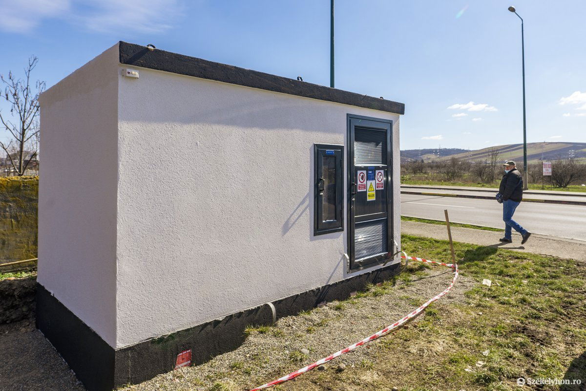 A Dózsa György úton is lesz egy elektromos busz-töltőállomás •  Fotó: Haáz Vince